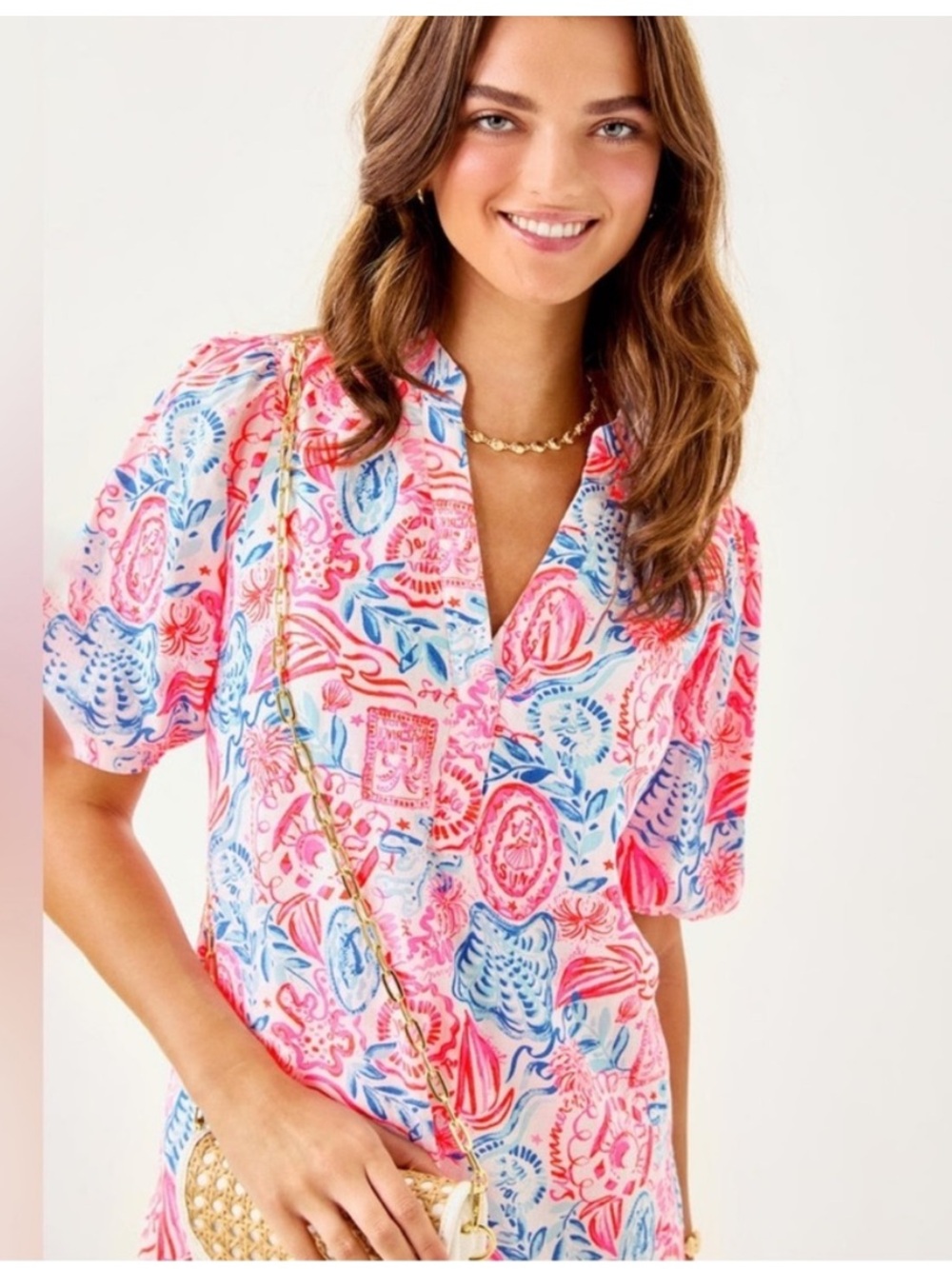 NWT LILLY PULITZER
MIALEIGH LINEN DRESS LIL
SUN SEA SAND - Picture 4 of 5